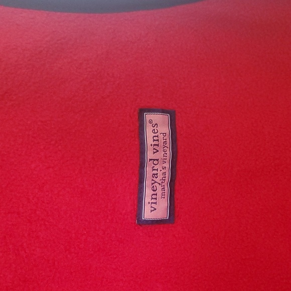 Vineyard Vines Red Fleece Vest Size M - Picture 3 of 5